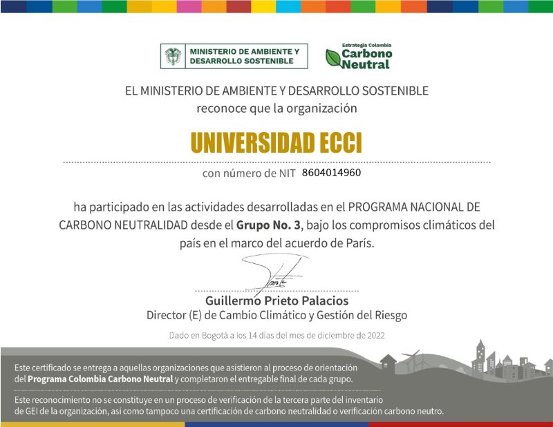 Programa Nacional De Carbono Neutralidad