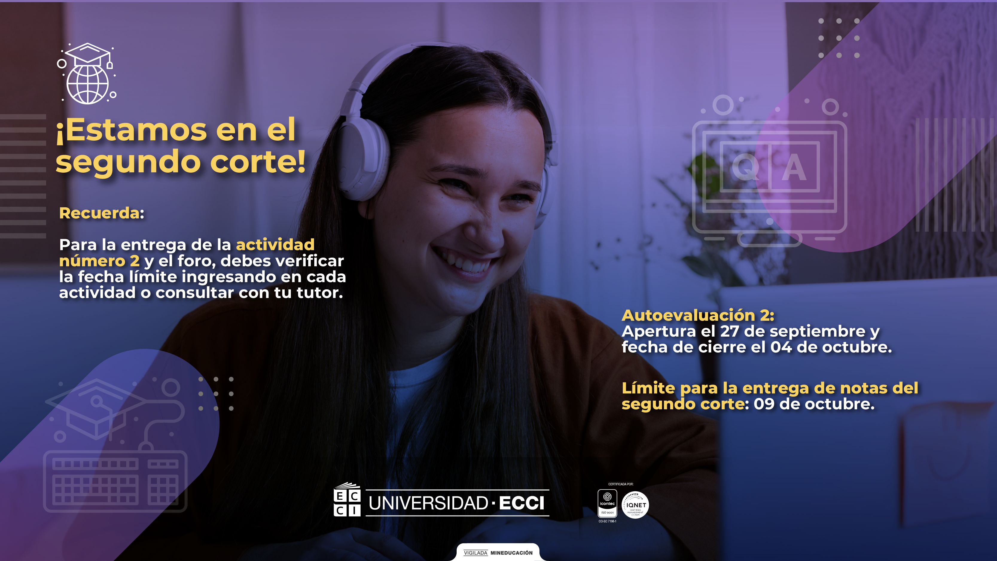 Aulas Virtuales – ¡Estamos en segundo corte!