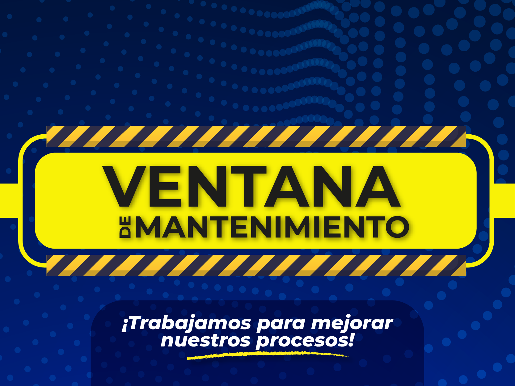 Ventana de mantenimiento ARCA
